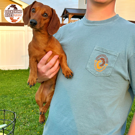 Dachshund Discs Pocket Tee