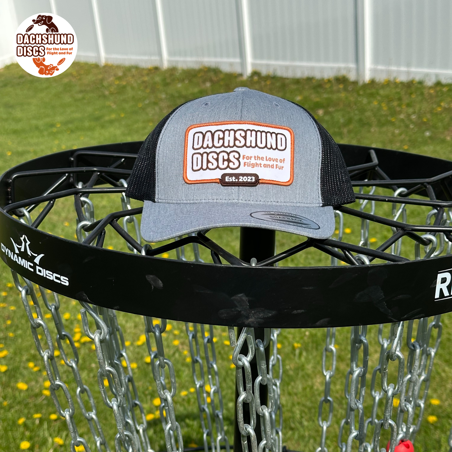 Dachshund Discs Retro Trucker Cap