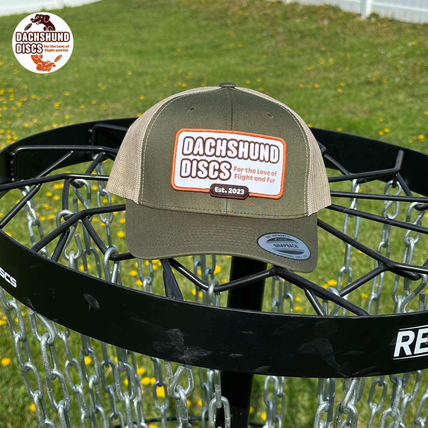 Dachshund Discs Retro Trucker Cap