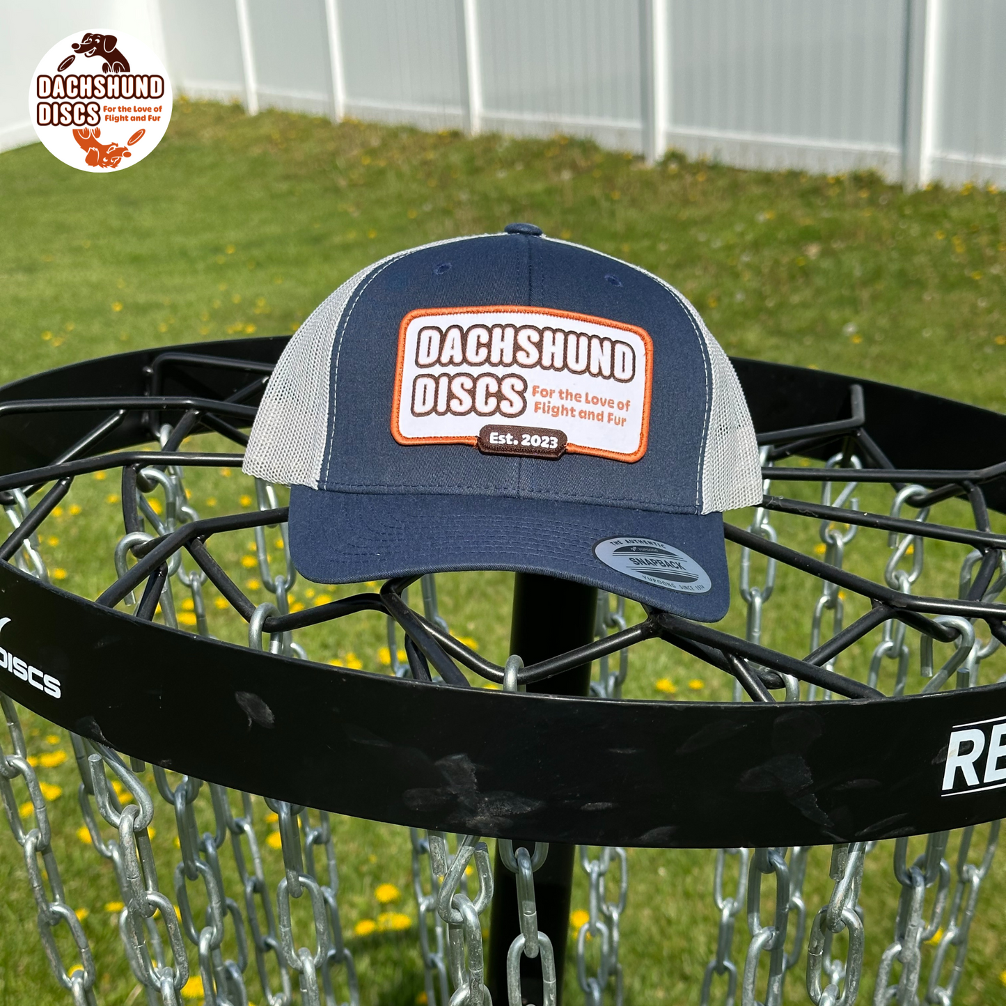 Dachshund Discs Retro Trucker Cap