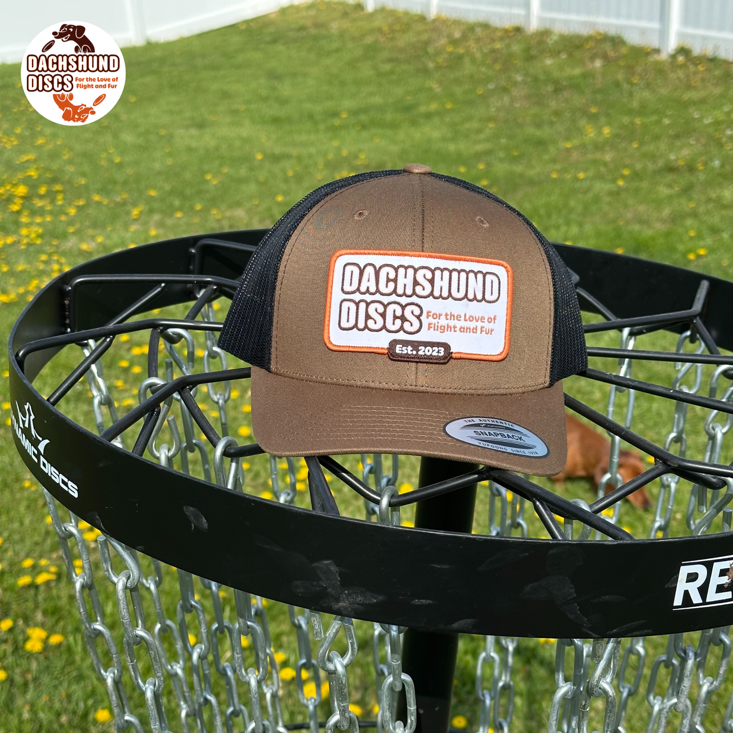 Dachshund Discs Retro Trucker Cap