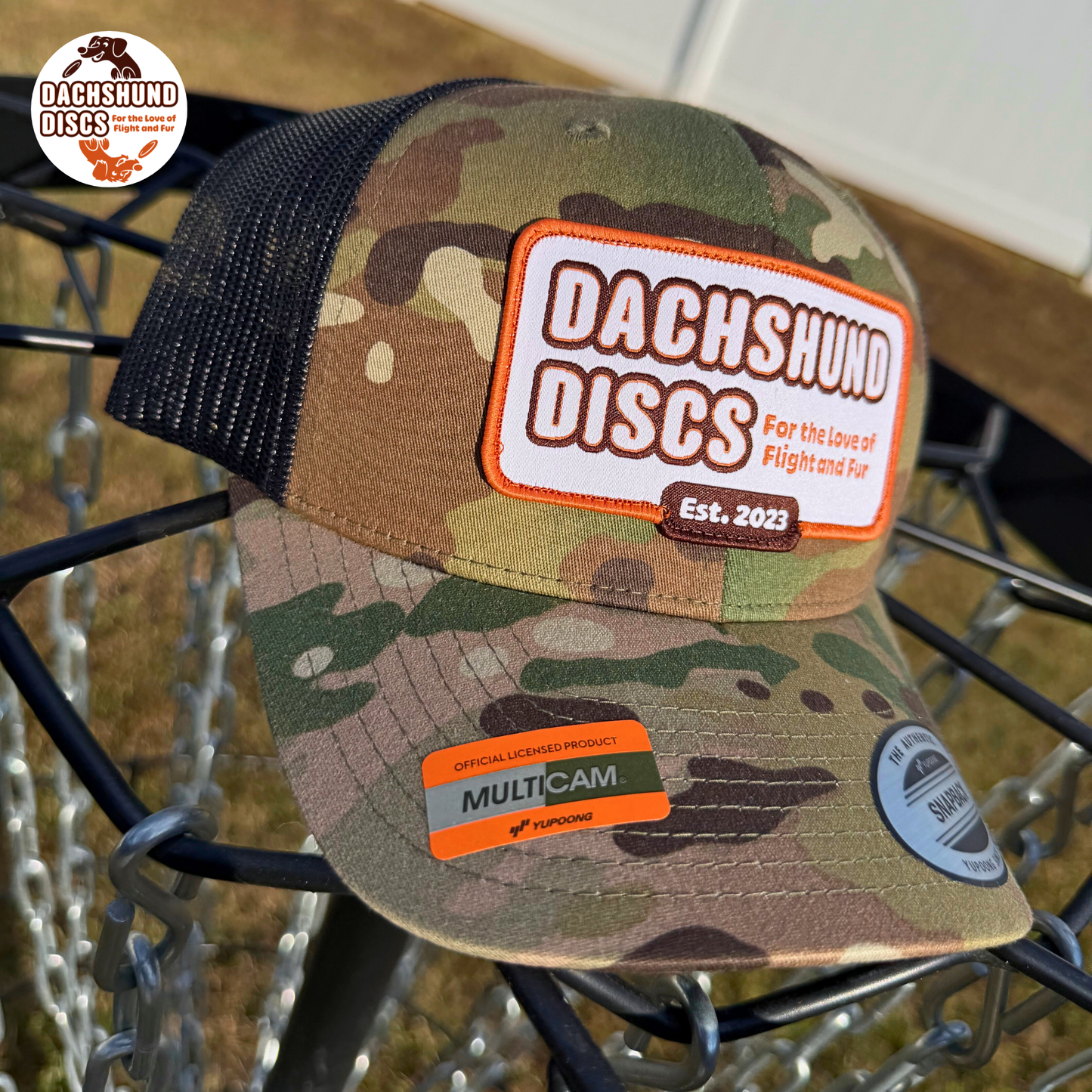 Dachshund Discs Retro Trucker Cap
