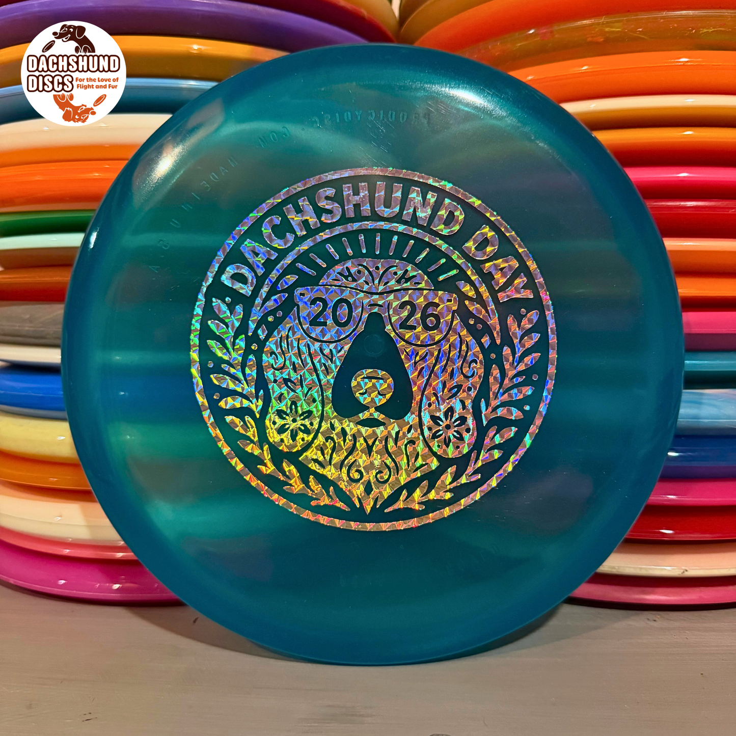 Mint Discs Nocturnal Glow Pickle (Dachshund Day Stamp)