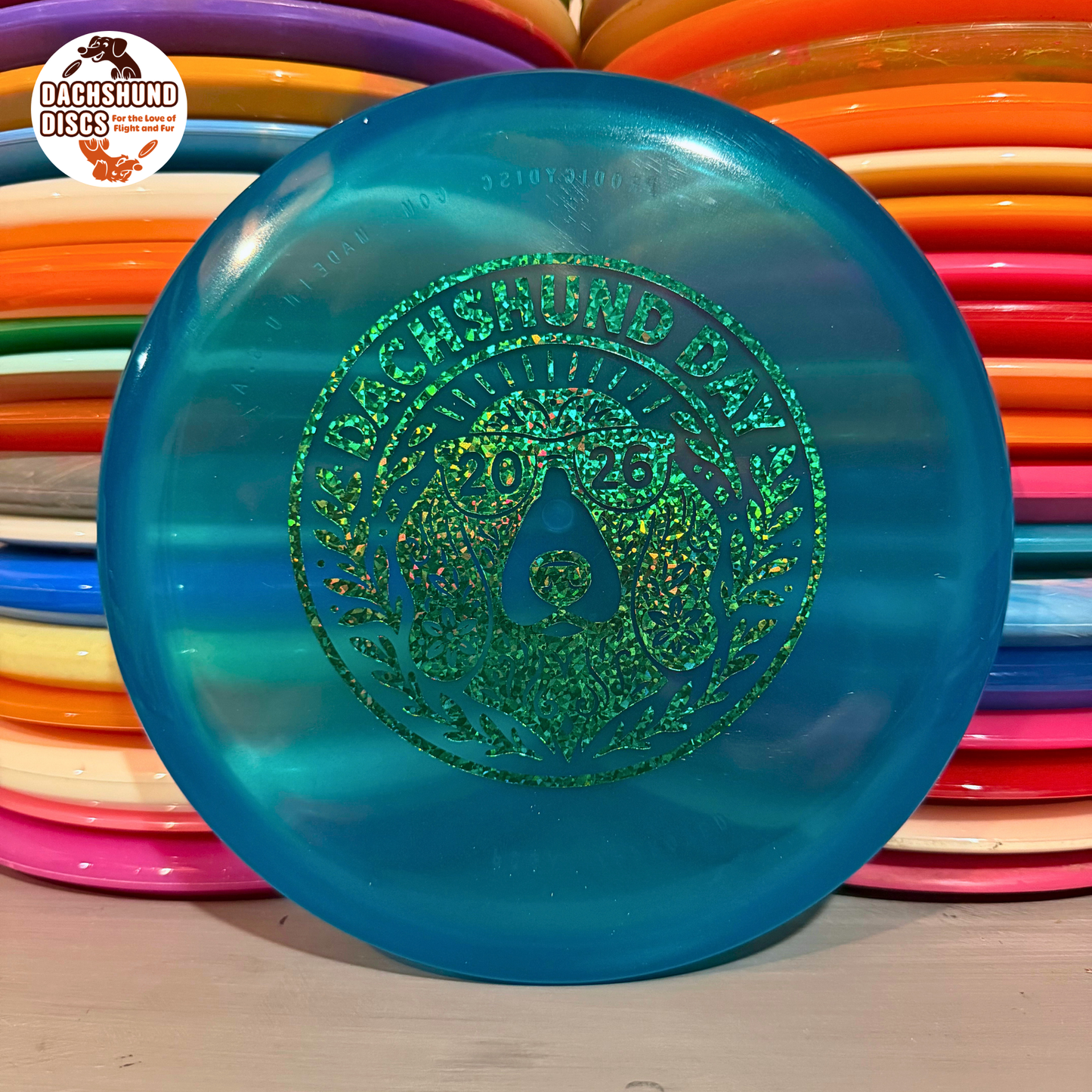 Mint Discs Nocturnal Glow Pickle (Dachshund Day Stamp)