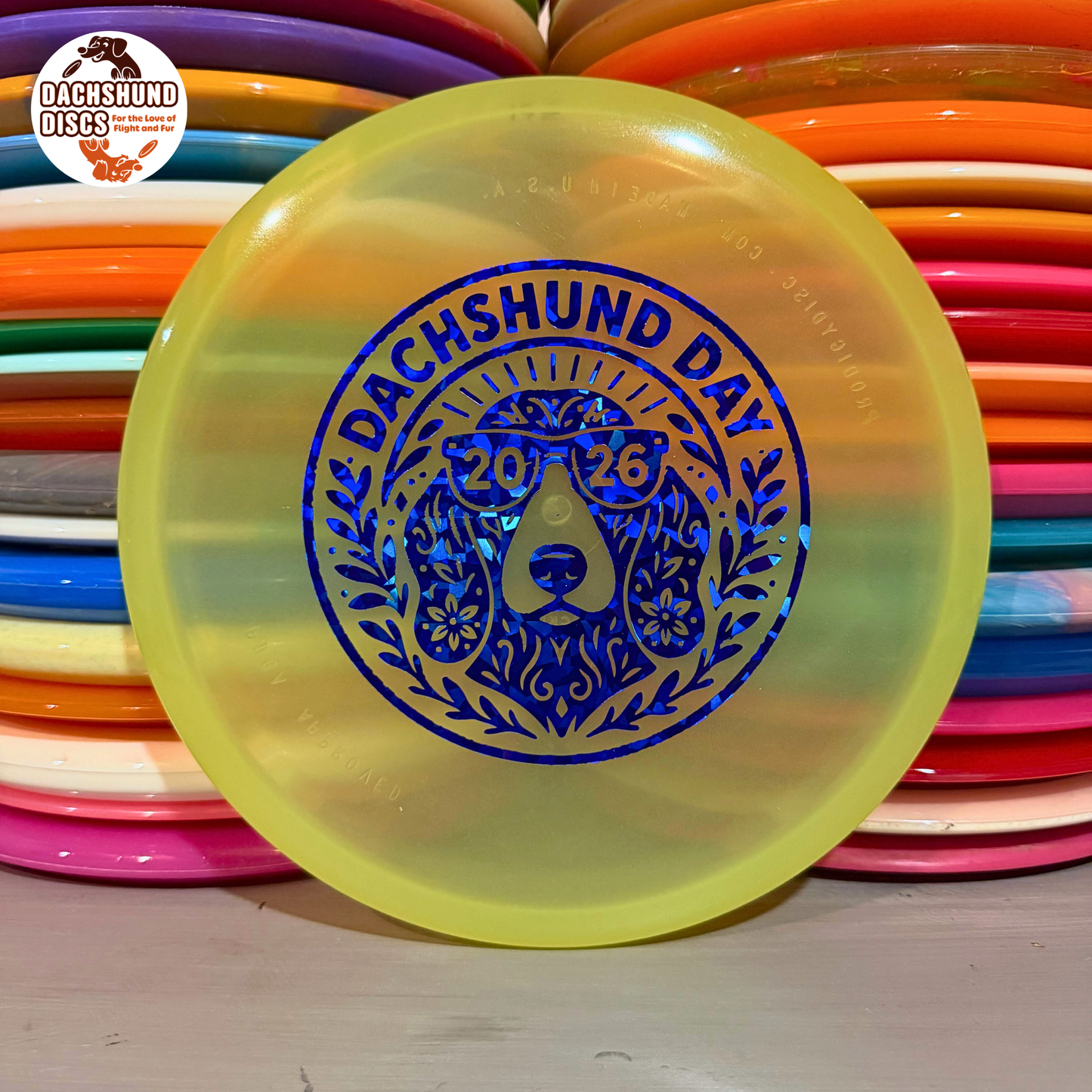 Mint Discs Nocturnal Glow Pickle (Dachshund Day Stamp)