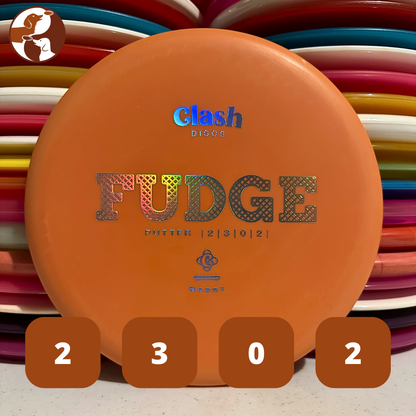 Orange Clash Discs Hardy Fudge with Flight Numbers