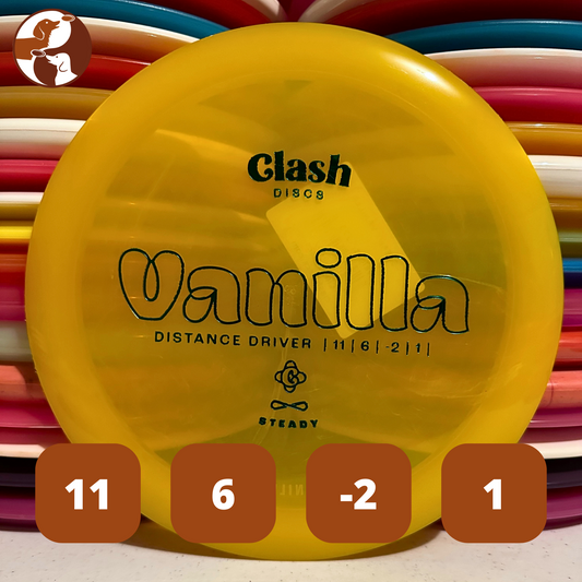 Yellow Clash Discs Vanilla with Flight Numbers