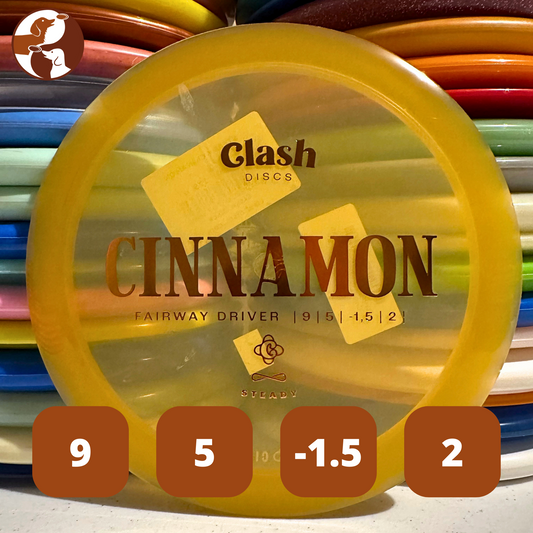 Clash Discs Yellow Cinnamon with Flight Numbers