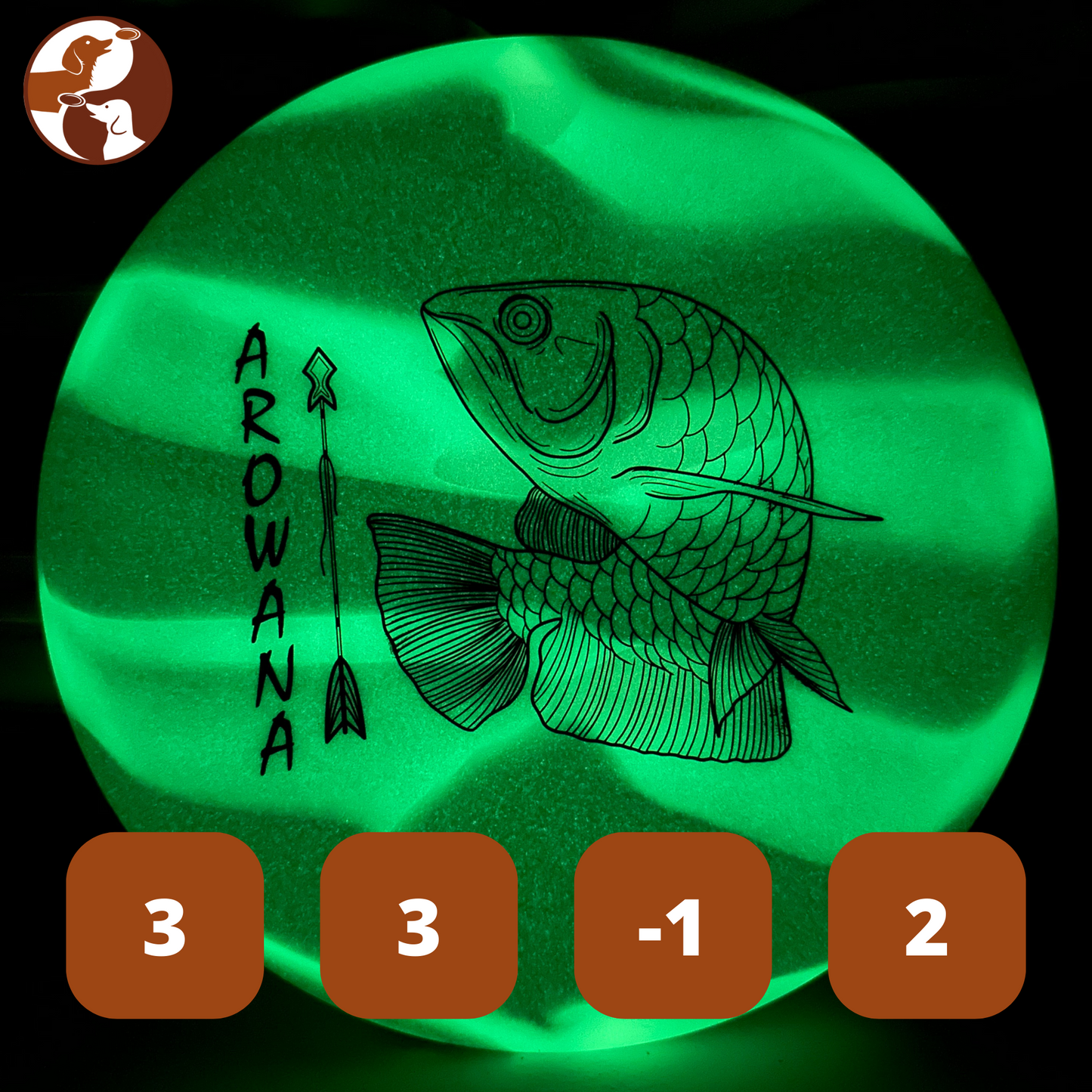 Elevation Discs Arowana - glO-G with Flight Numbers