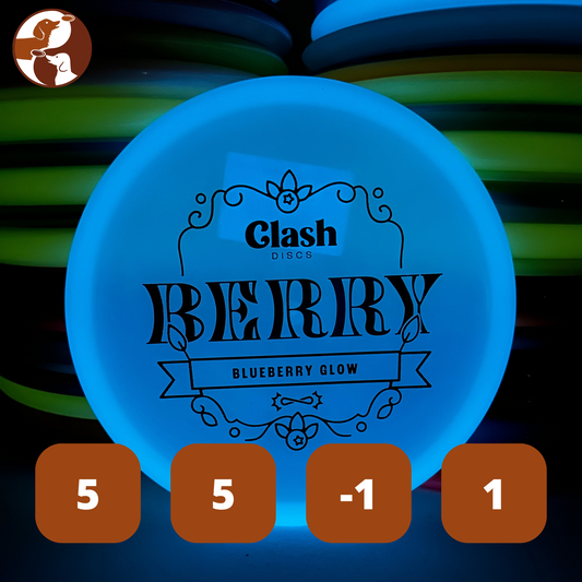 Clash Discs Blueberry Glow Berry with Flight Numbers